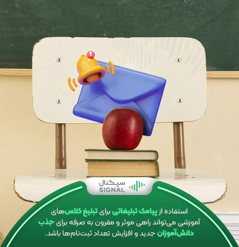 پیامک تبلیغاتی برای کلاس های آموزشی