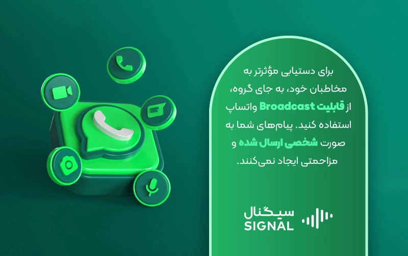 روش های ارسال پیام گروهی و Broadcast در واتساپ