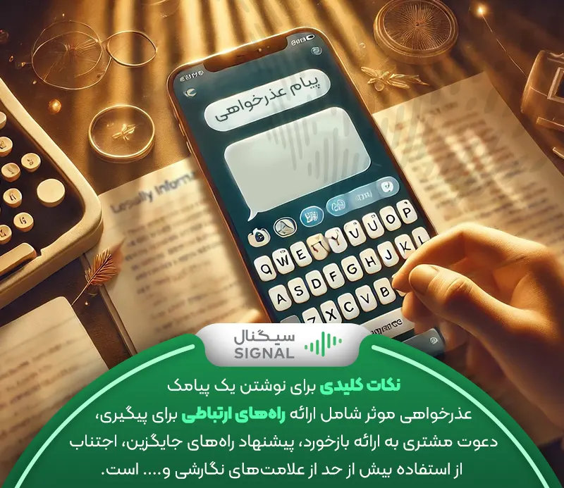 نکات کلیدی برای نگارش یک پیامک عذرخواهی مؤثر