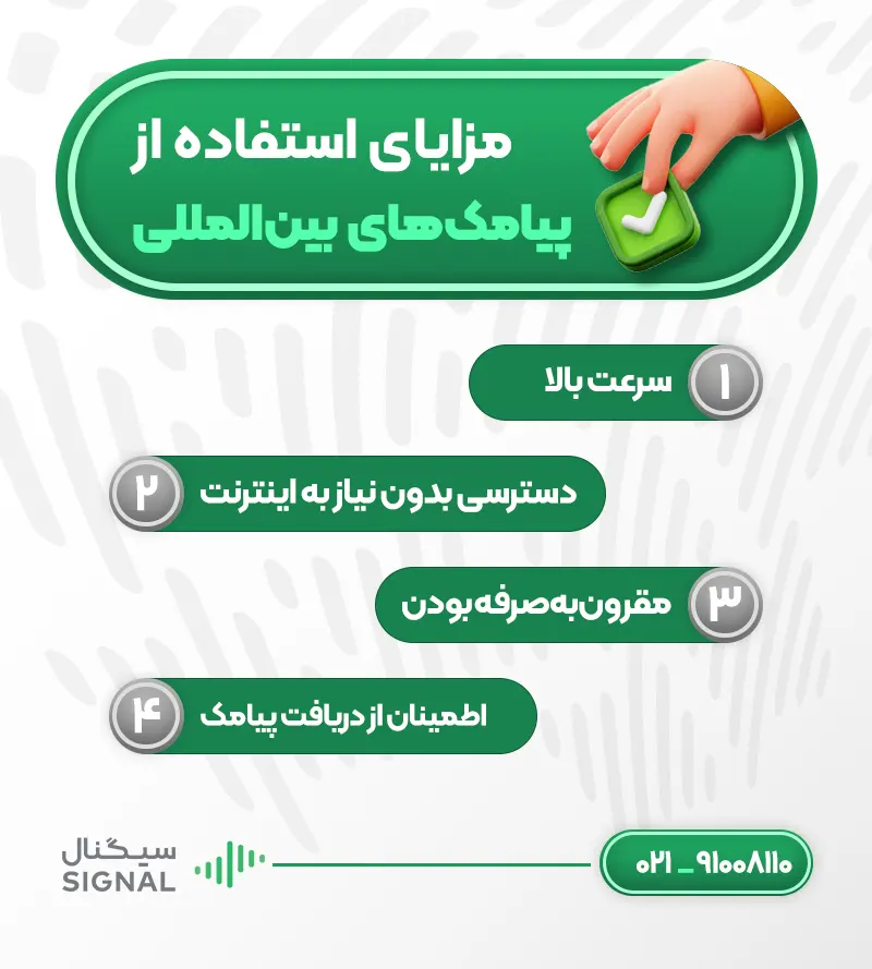 مزایای استفاده از پیامک‌های بین‌المللی