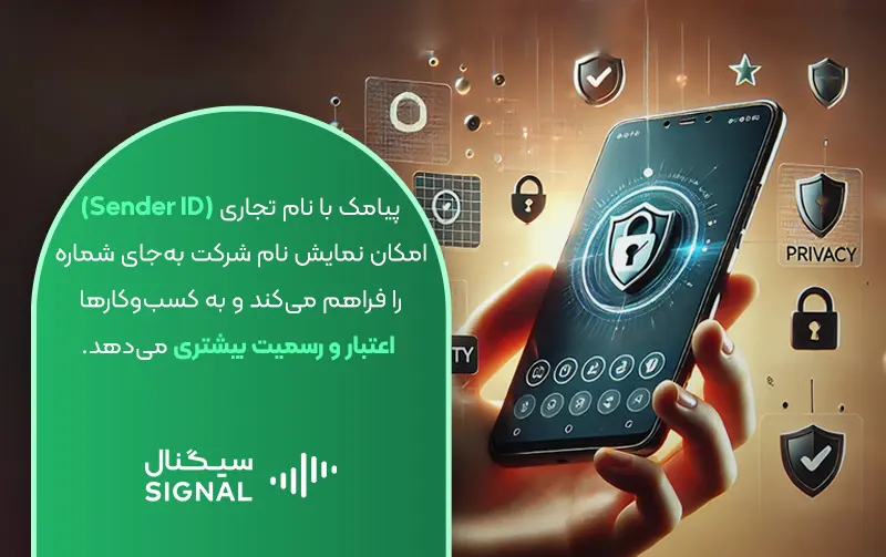 تعریف پیامک با نام تجاری 